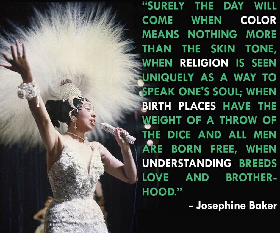 Josephine Baker- "Love Brotherhood Day"